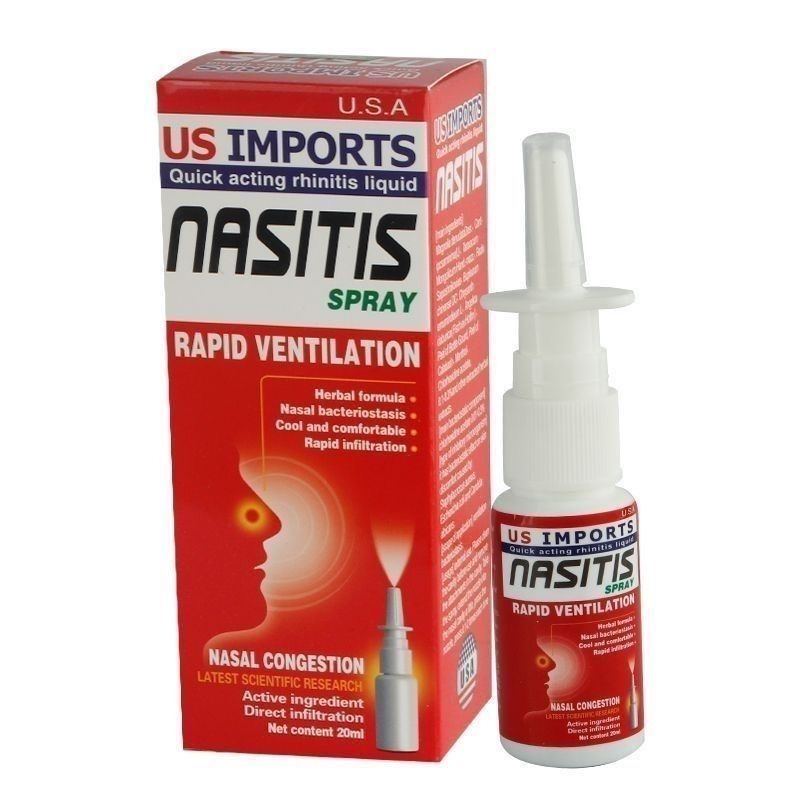 Lot de 100 Spray nasal antibactérien (20 ml), produit authentique