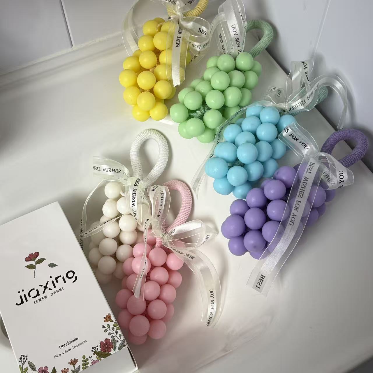 Lot de 100 Savons Artisanal Parfum Raisin Macaron – Savon DIY Fait Main