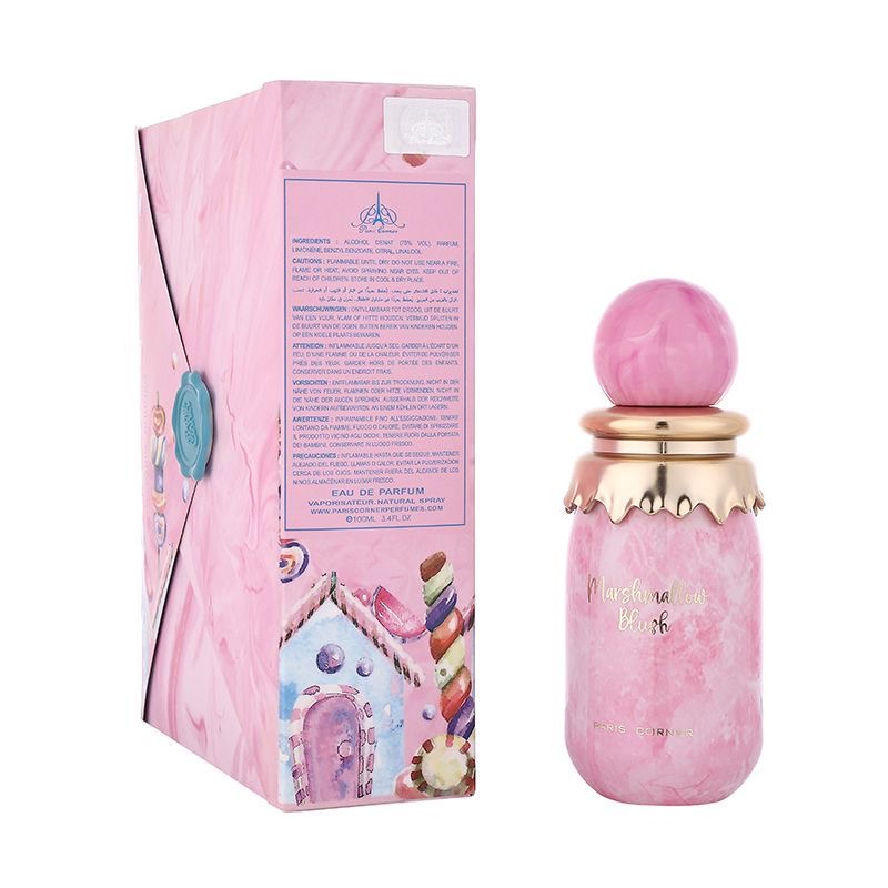 Lot de 10 Paris Corner Marshmallow Blush – Parfum Femme Floral Gourmand, Fragrance Arabe Douce et Élégante Longue Tenue