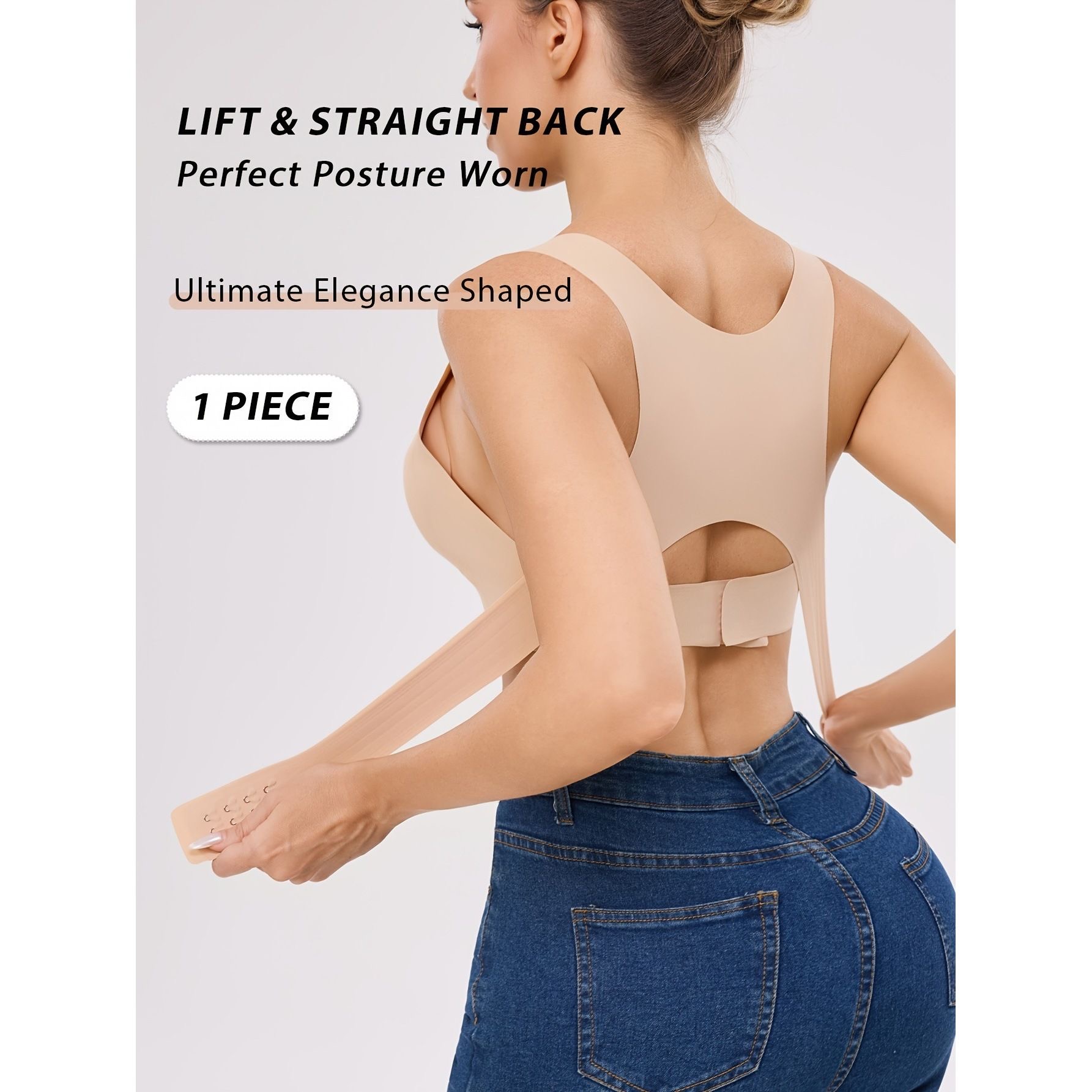 Lot de 100 soutiens-gorge correcteur posture de sport sans armatures – Grande taille – Effet minimiseur – Sans coutures