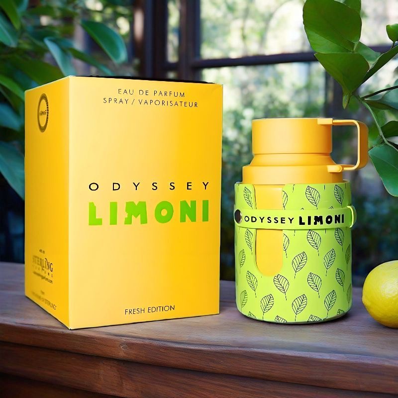 Lot de 6 parfums Armaf Odyssey Limoni – Eau de Parfum unisexe – Fraîcheur citronnée longue tenue