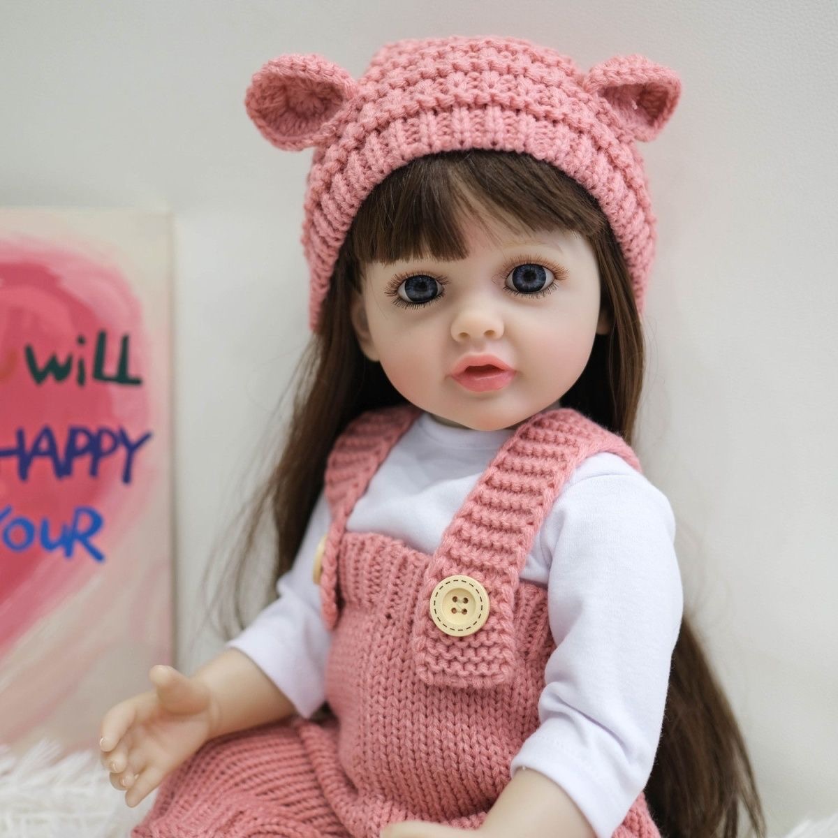 Poupée Réaliste pour Enfant – Jouet Bébé Fille, Poupée de Jeu d’Imitation
