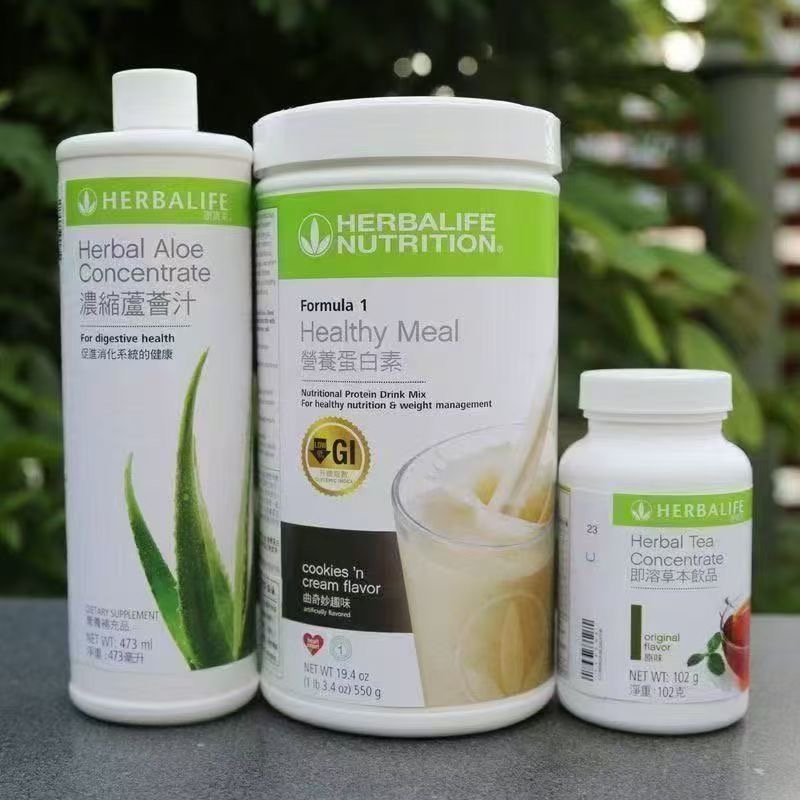 Pack Nutritionnel 3 Boissons – Shake Protéiné, Boisson à l’Aloe Vera et Thé Instantané Herbalife