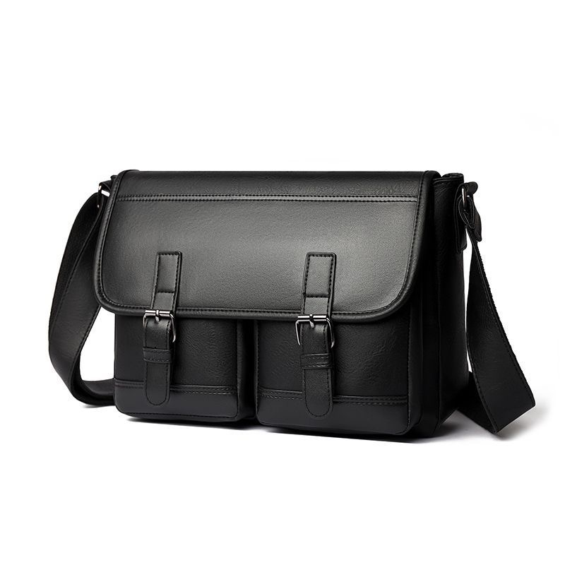 Sac Bandoulière Homme en Cuir – Sac Messager Vintage, Grande Capacité