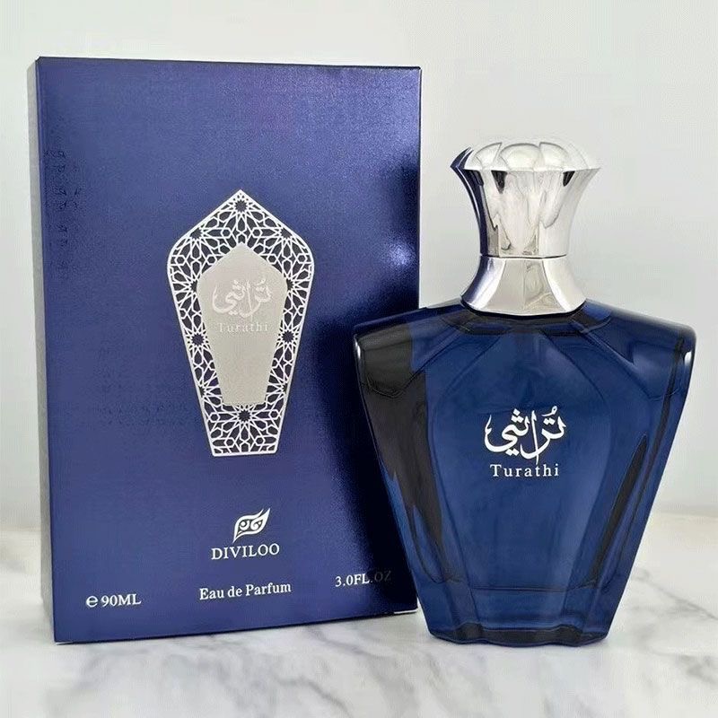 Afnan Turathi Blue – Eau de Parfum Homme 90 ml | Parfum Arabe Frais, Boisé & Épicé