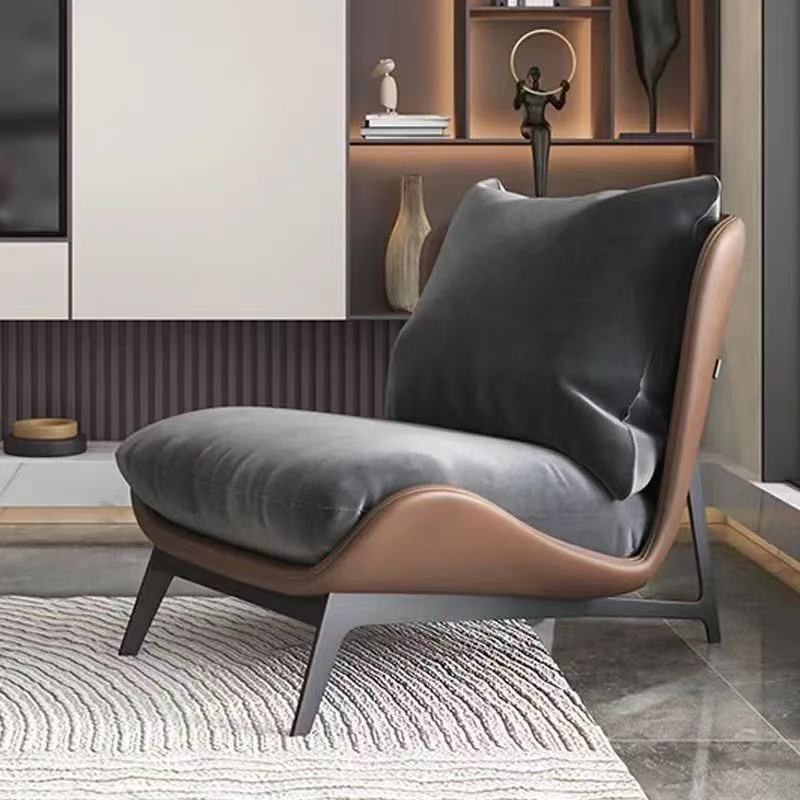 Fauteuil lounge italien style luxe minimaliste – Fauteuil détente moderne pour salon, chambre, bureau ou hôtel