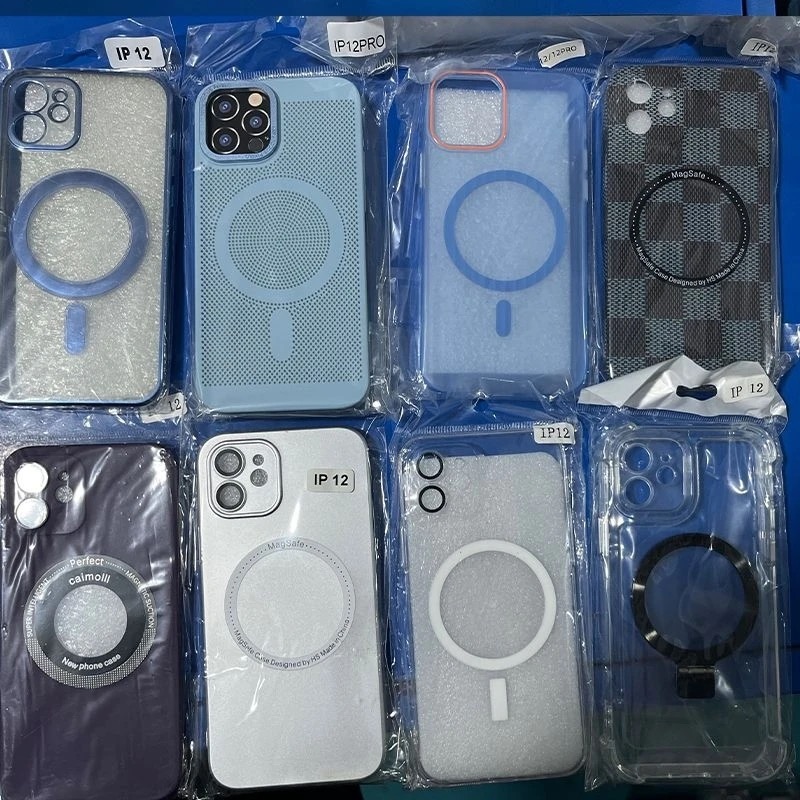 Lot de coques magnétiques pour iPhone – Vente en gros, modèles iPhone 11 à 17, compatibles avec plusieurs versions