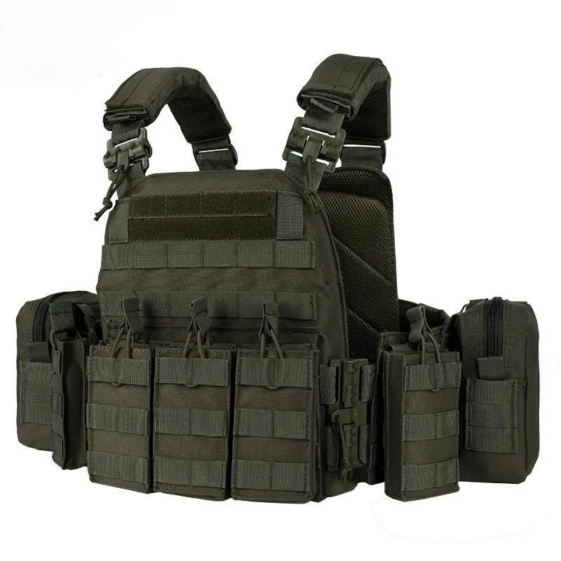 Gilet tactique 6094 léger à déploiement rapide – Nylon 1000D, modulable et multifonction