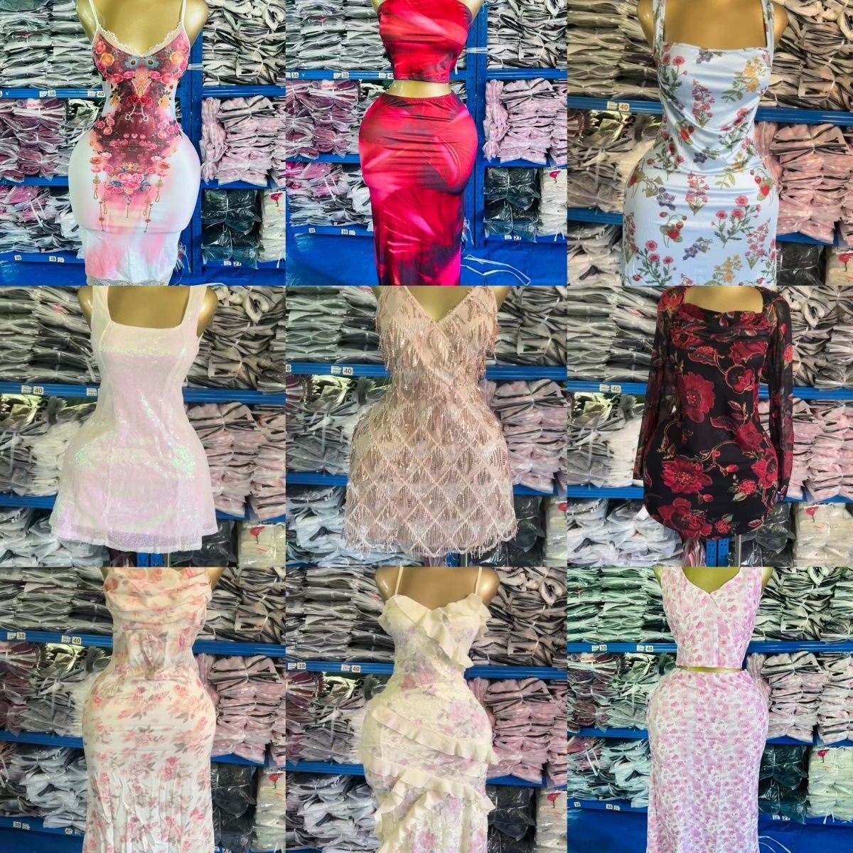 Lot de 100 robes sexy pour femme – Modèles assortis
