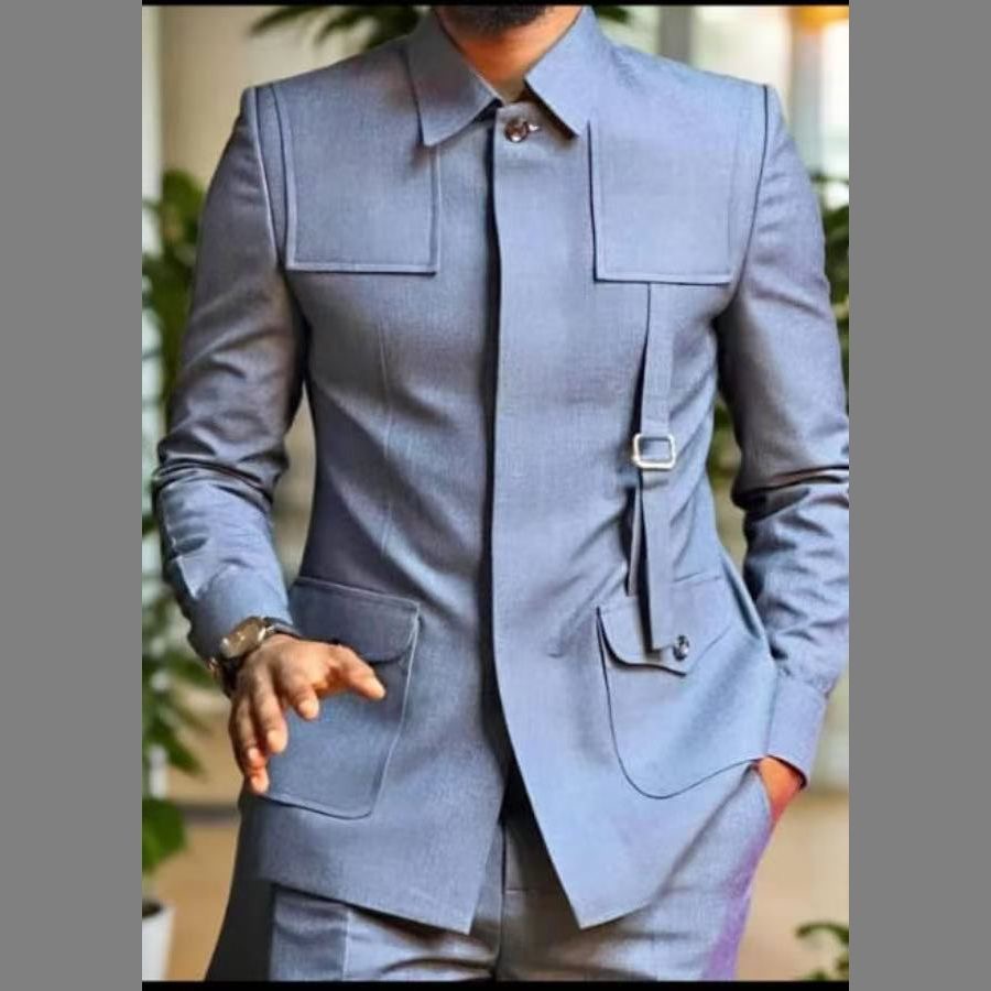 Costume de mariage africain pour homme – 2 pièces