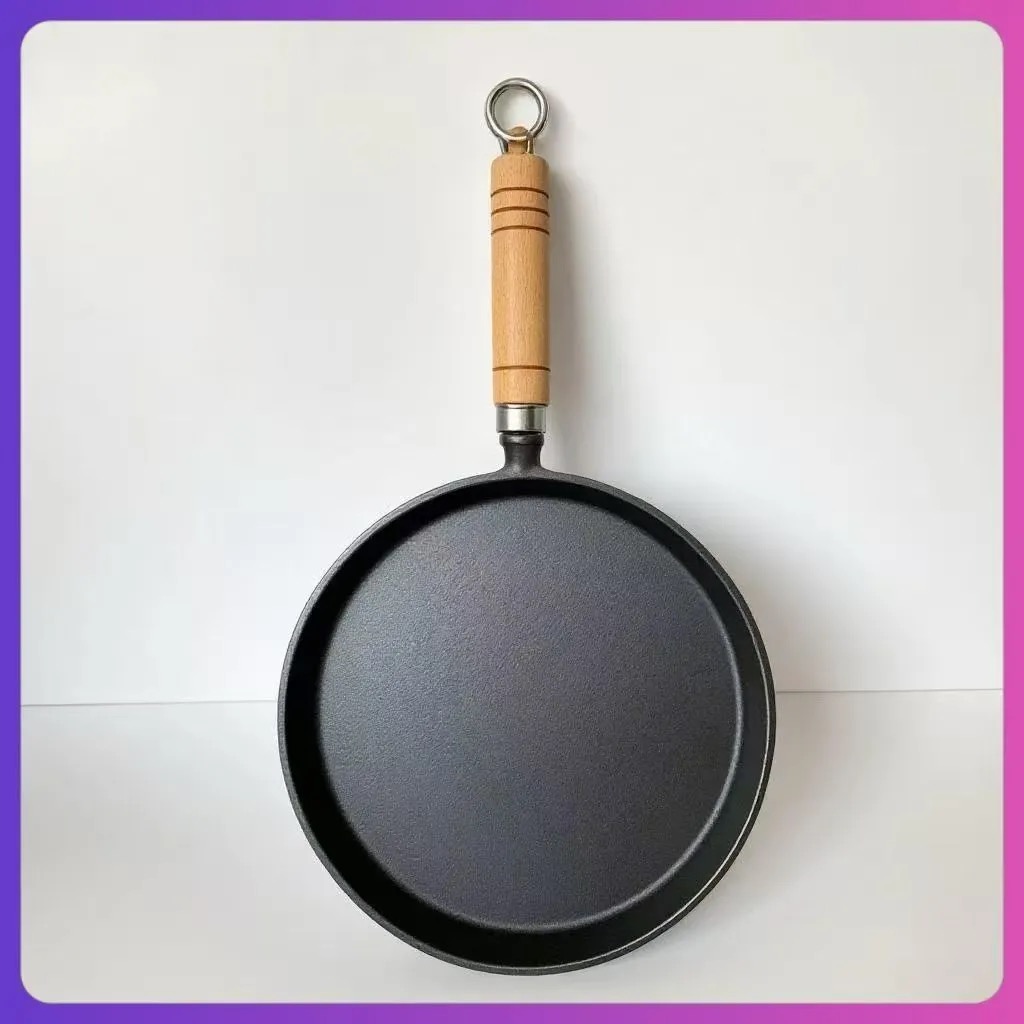 Lot de 100 poêles plates 20 cm en fonte sans revêtement