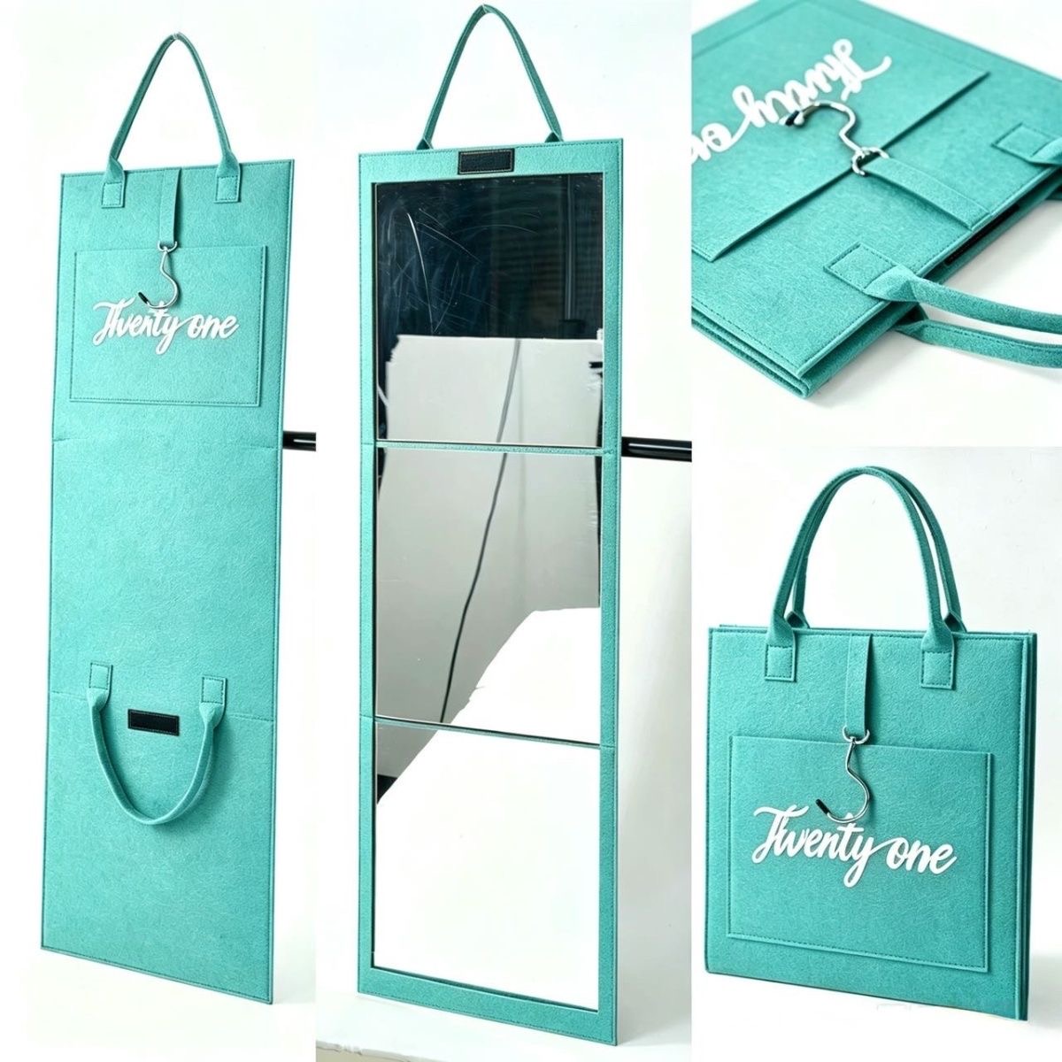 Lot de 50 Miroir Plein Pied Pliable et Portable comme sac à main