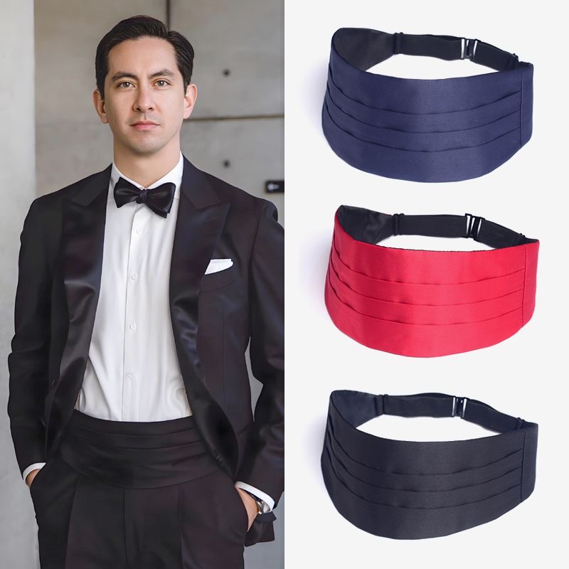 Lot de 50 Ceinture de smoking large pour homme