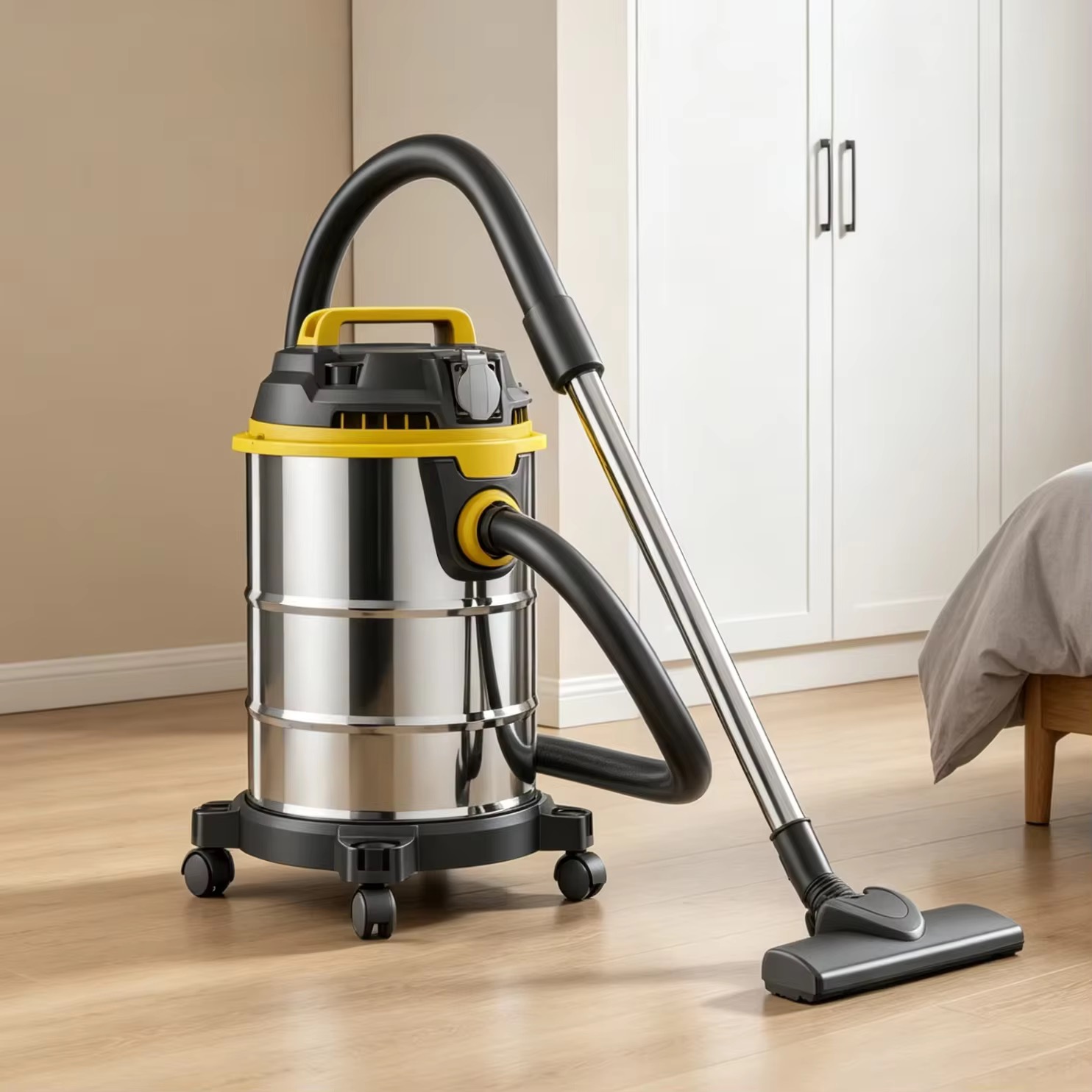 Aspirateur puissant eau et poussière 55 L