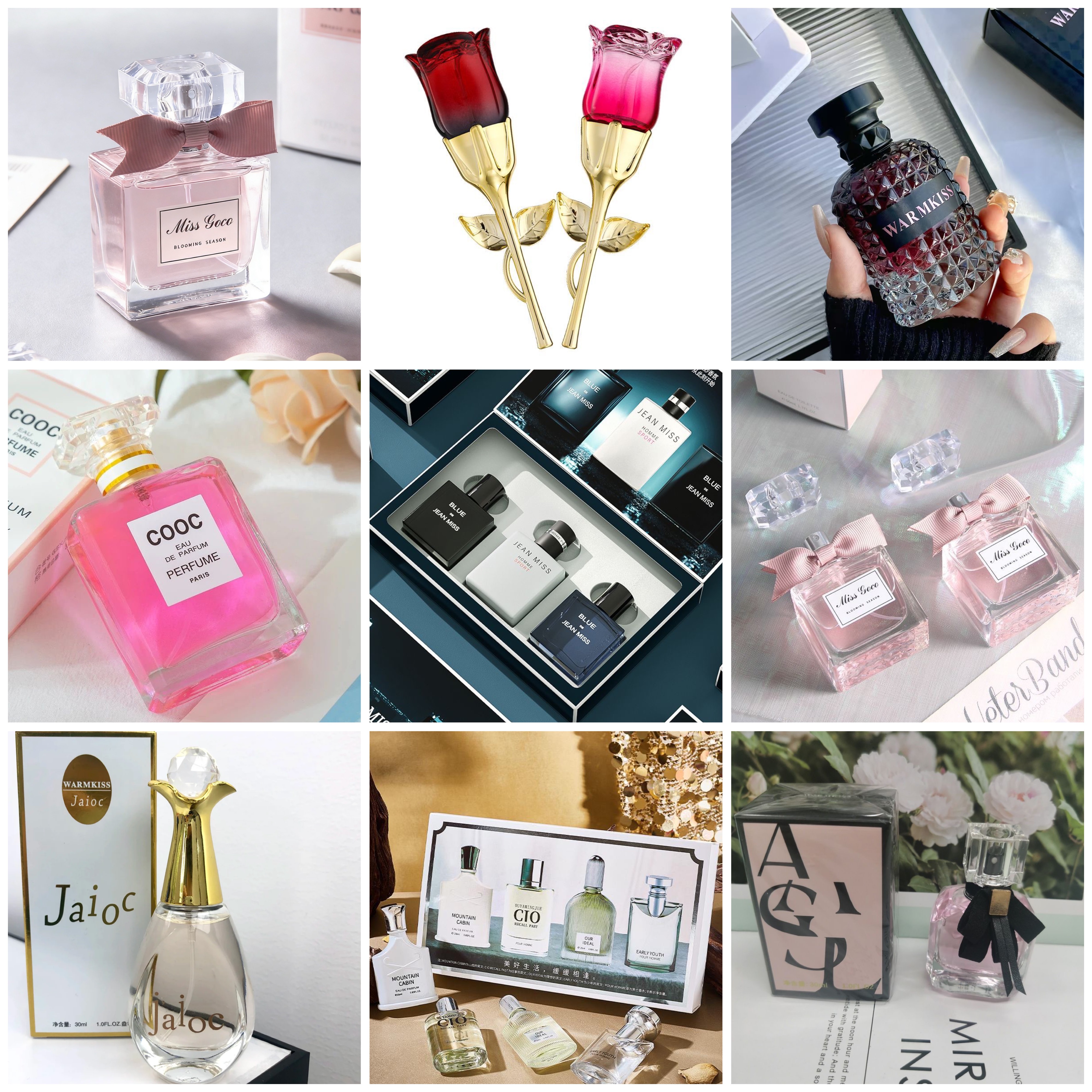 Lot de 100 parfums mix modèle