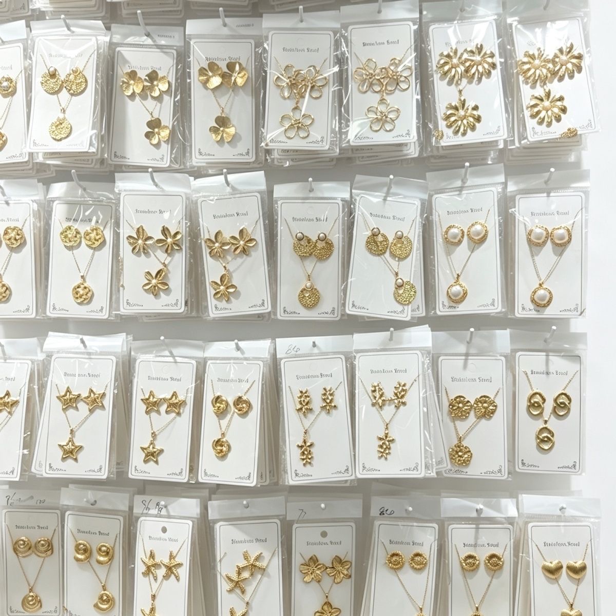 Lot de 500 ensembles collier et boucles d’oreilles