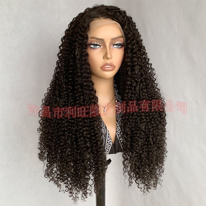 Lot de 10 perruques Lace Jerry Curly 28 pouces Blend hair
